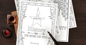 Hamilton Coloring Pages For Adults and Kids Mom's Hug