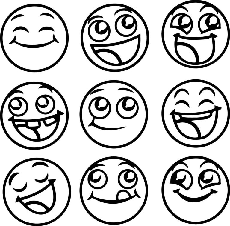 Coloring Pages Of Emojis
