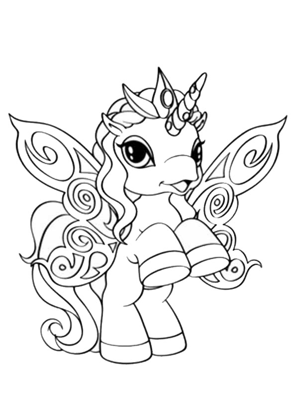 Adorable Cute Unicorn Coloring Pages