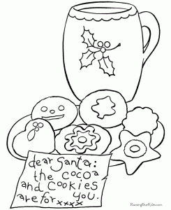 Cookies Coloring Page Coloring Home