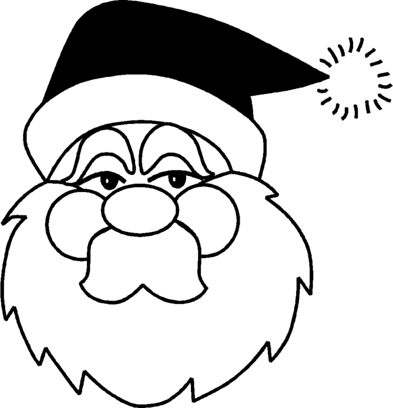 Christmas Coloring Page Easy
