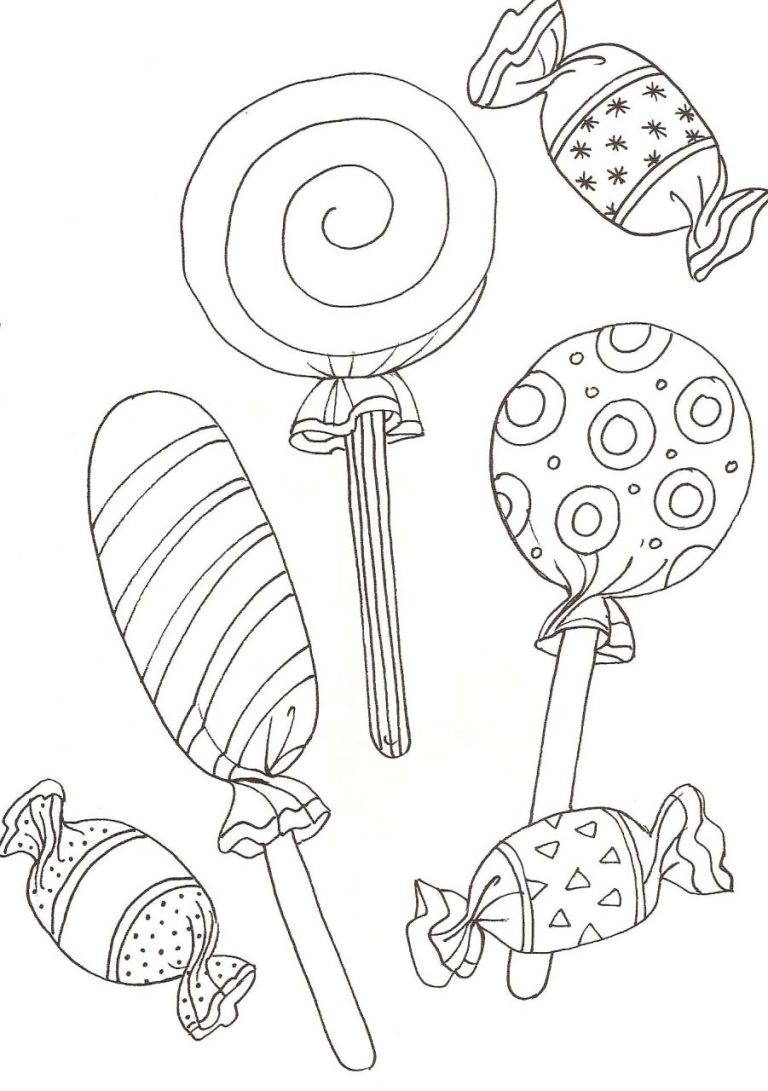 Coloring Page Candy