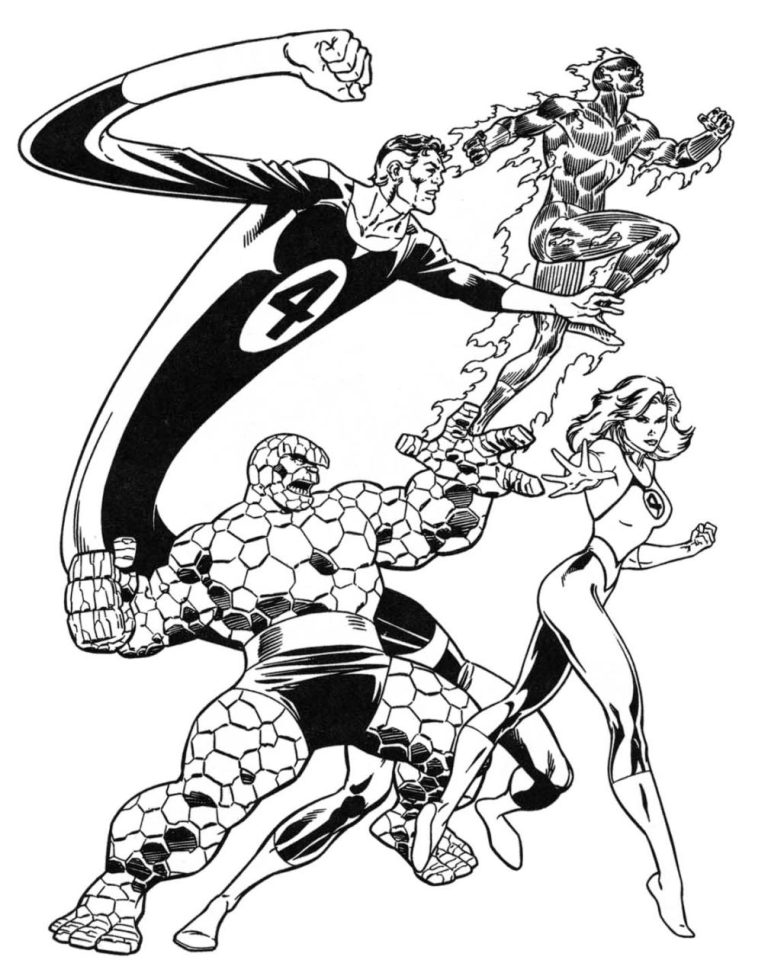 Coloring Page Marvel