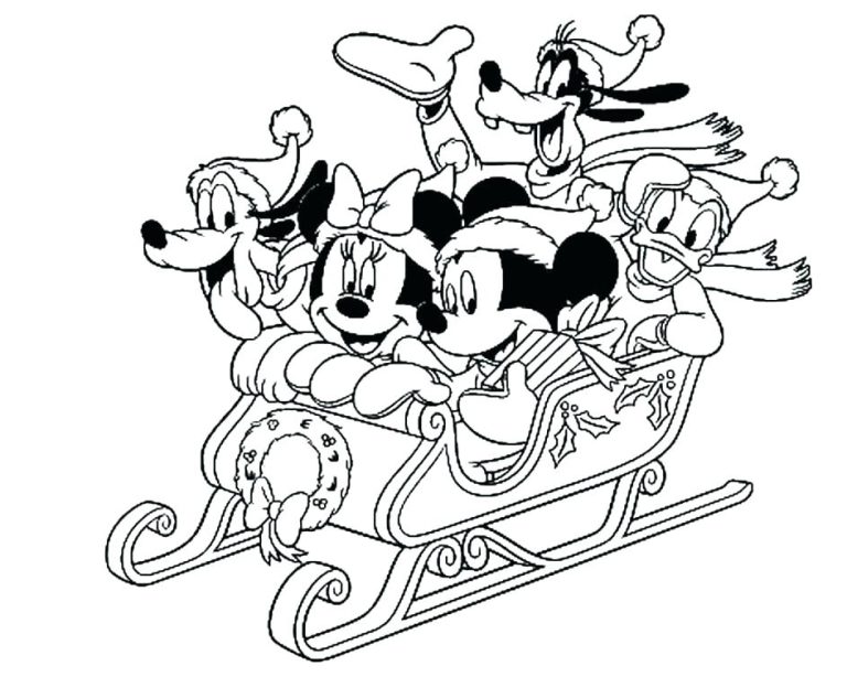 Mickeys Christmas Coloring Pages