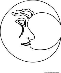 Moon2 Coloring Page