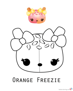 Num Noms Coloring Picture Series 1 Orange Freezie Free Printable