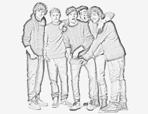 Coloring Pages One Direction Coloring Pages Free and Printable