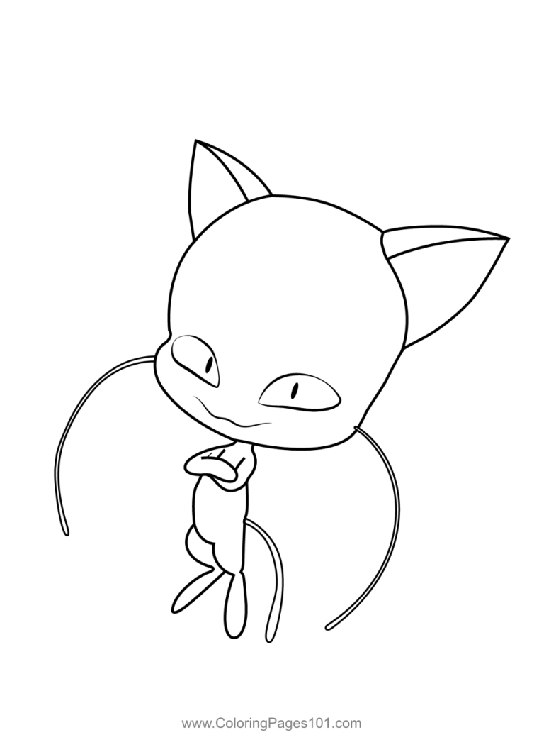 Kwami Miraculous Ladybug Coloring Pages