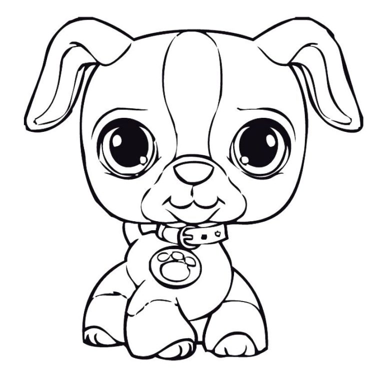 Coloring Page Of A Puppy