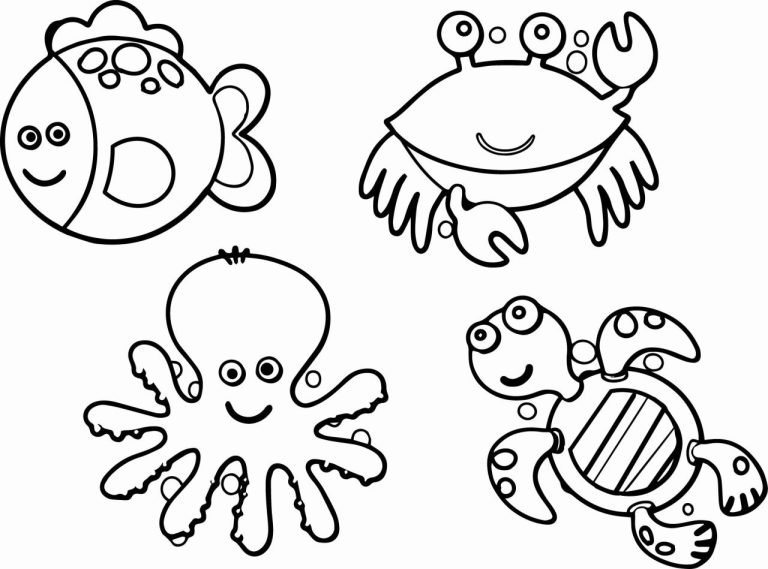 Coloring Pages Sea Creatures