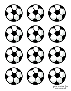 Soccer ball coloring pages Print Color Fun!