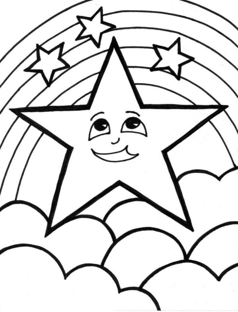 Coloring Page Of A Star