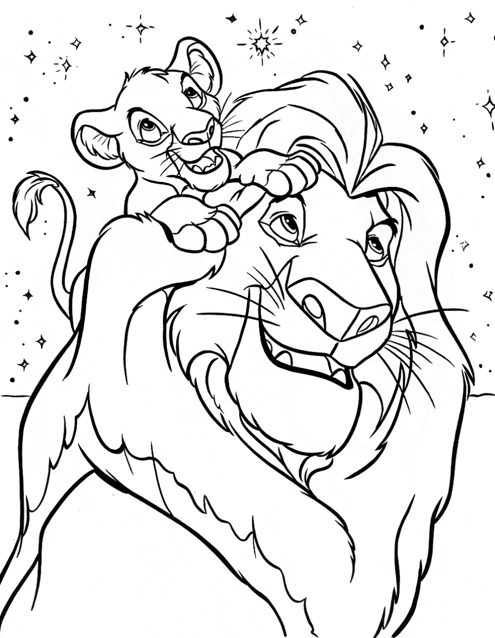 Lion King Color Page