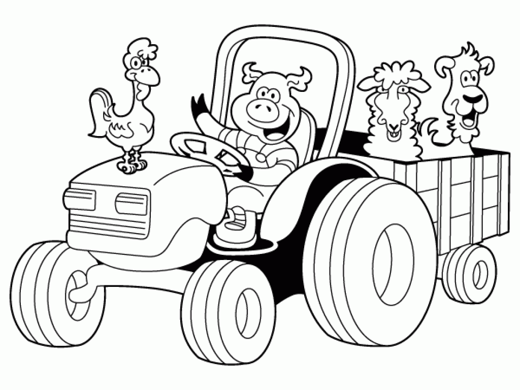 Tractor Coloring Pages John Deere Coloring Home