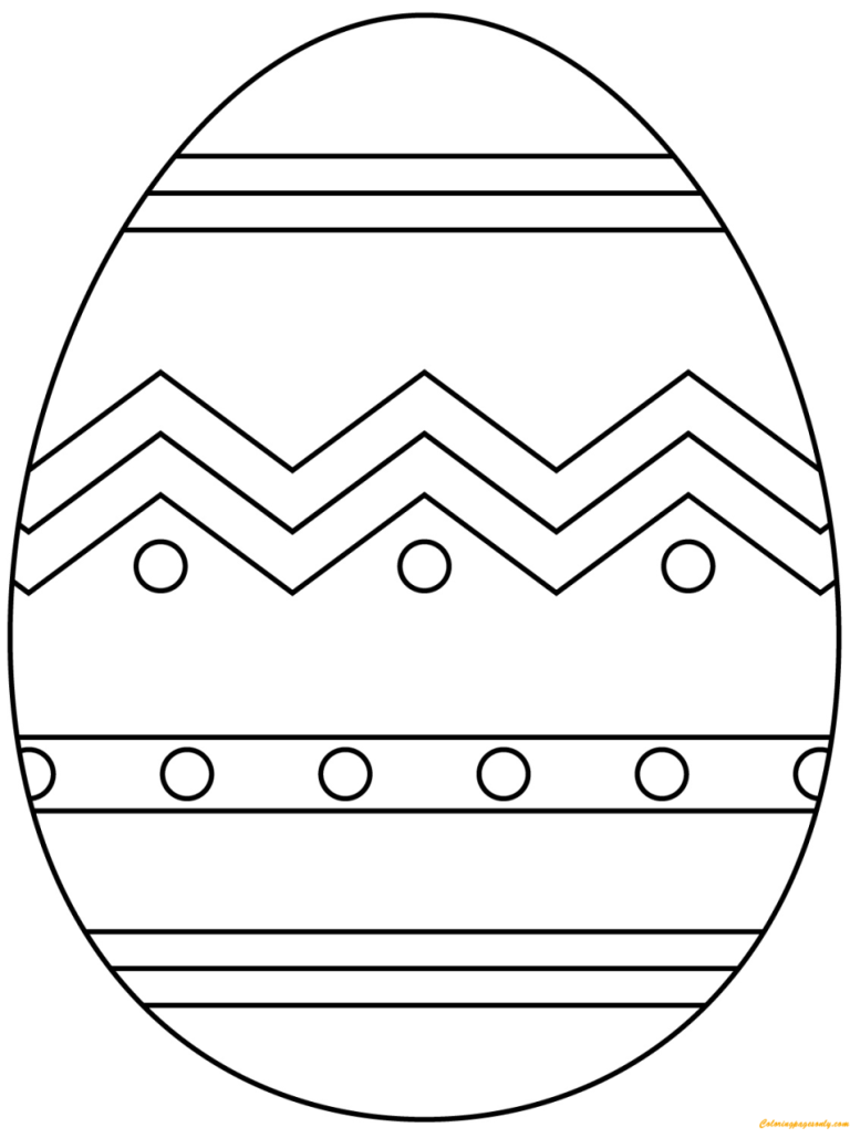 Print Easter Egg Coloring Pages