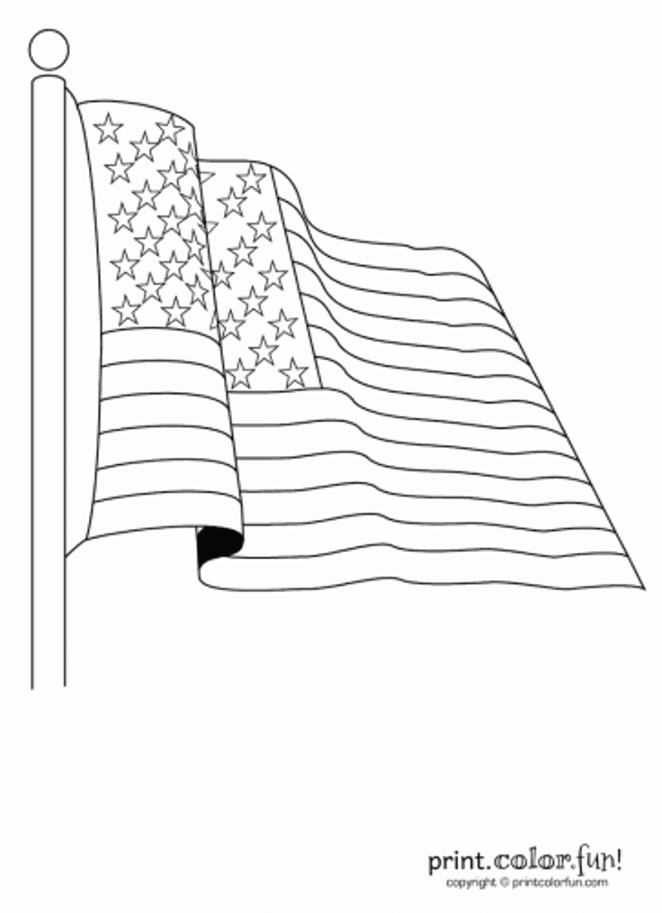 Flag Coloring Page