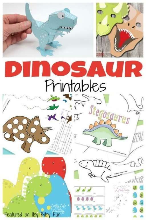 Free Dinosaur Worksheets For Kindergarten