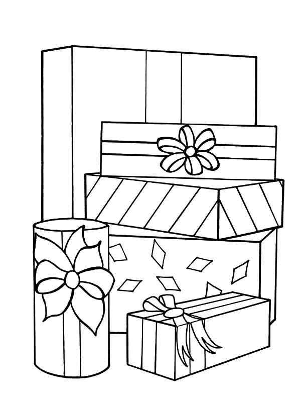 Christmas Coloring Pages Present