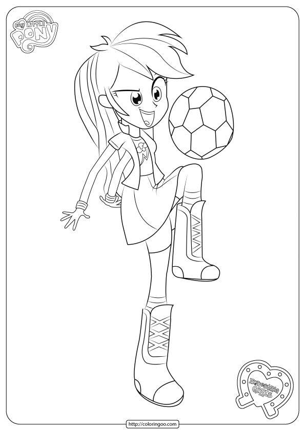 Rainbow High Coloring Page