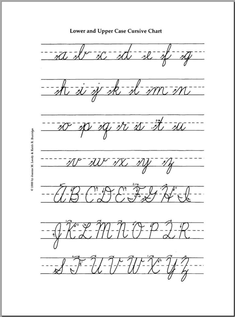 Cursive Writing Capital Letters Worksheet A To Z