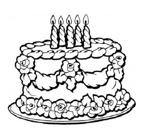 Get This Birthday Cake Coloring Pages Free Printable 9466