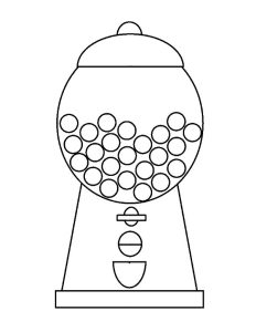 Bubble Gum Machine Drawing at GetDrawings Free download
