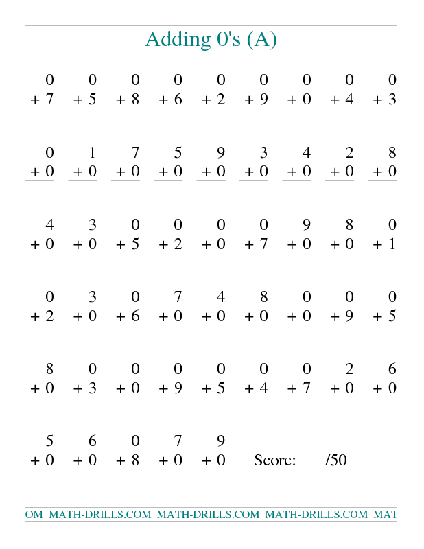 Free Basic Addition And Subtraction Worksheets