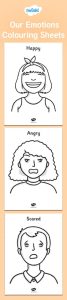 Our Emotions Colouring Sheets Feelings chart, Emotions, Home education