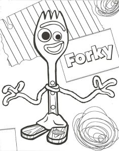 Forky Coloring Pages Free Printable Coloring Page Blog