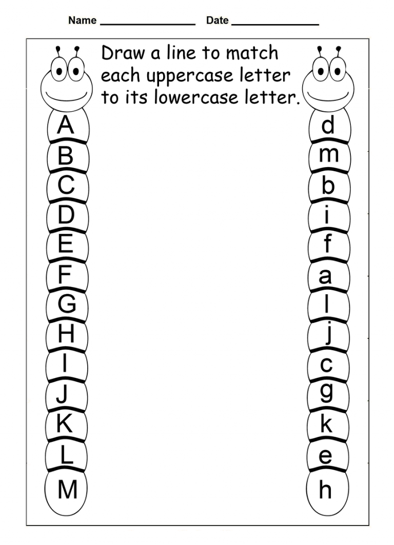 Number Matching Worksheets For 4 Year Olds