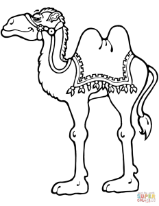 Camel Standing coloring page Free Printable Coloring Pages