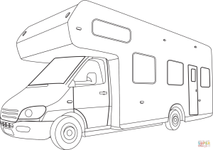 Camper coloring page Free Printable Coloring Pages