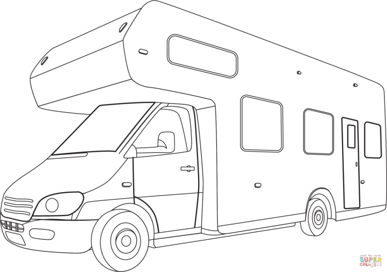 Camper Coloring Pages