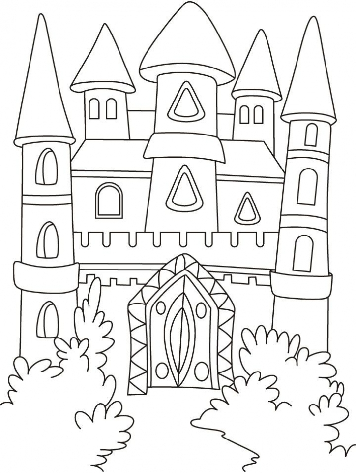 Coloring Page Castle