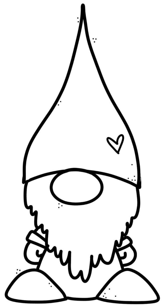 Christmas Coloring Pages Gnomes