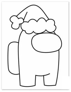 Christmas Among Us Character Coloring Pages Among Us Coloring Pages