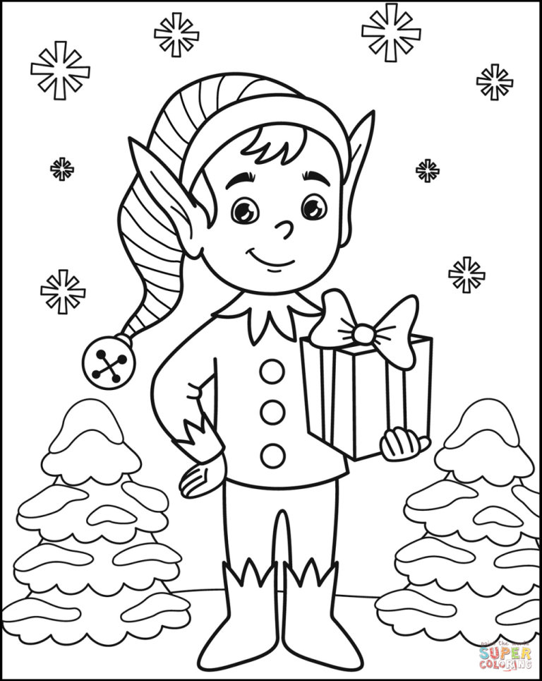 Coloring Pages Elves