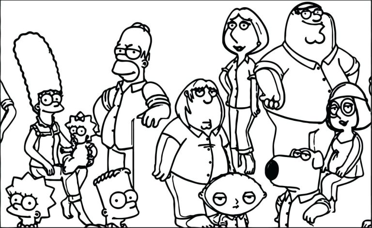 Simpsons Christmas Coloring Pages