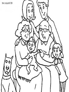 Christmas Family Coloring Pages at Free printable