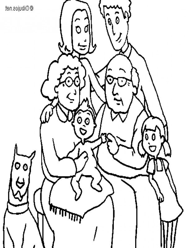 Family Christmas Coloring Pages