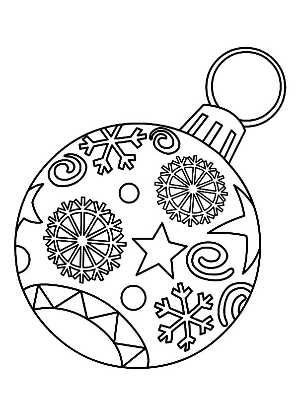Free Christmas Ornament Coloring Pages