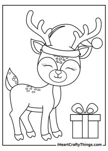 Christmas Reindeers Coloring Pages (Updated 2021)