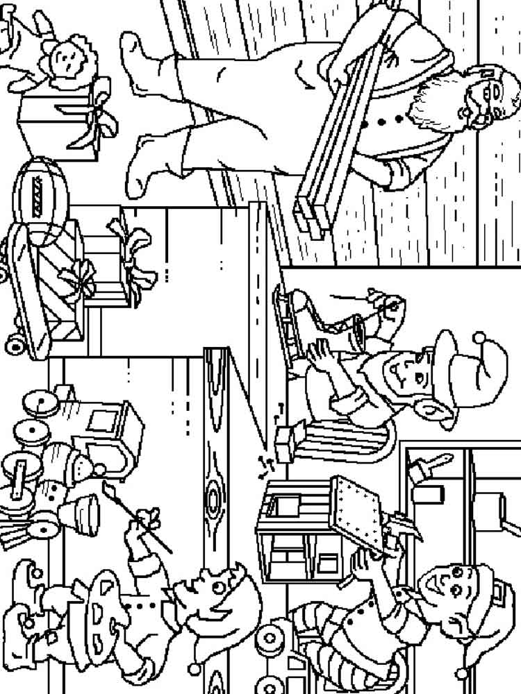 Christmas Toys coloring pages. Free Printable Christmas Toys coloring