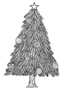 Free Printable Christmas Tree Ornaments To Color Free Printable