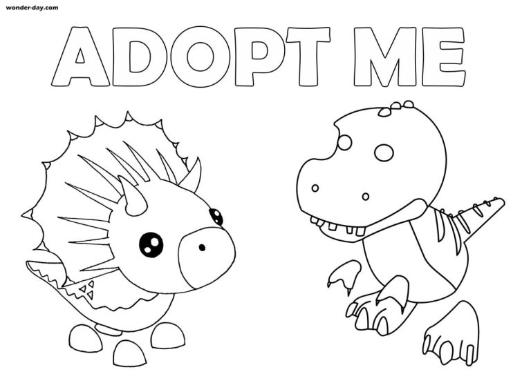 Adopt Me Pets Coloring Pages