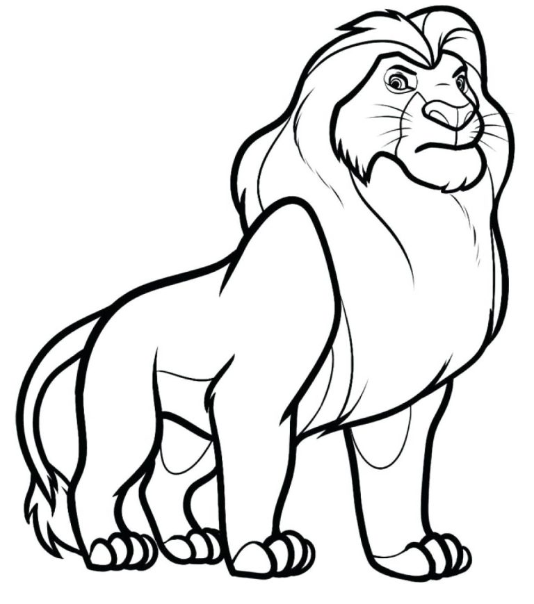Lions Coloring Page