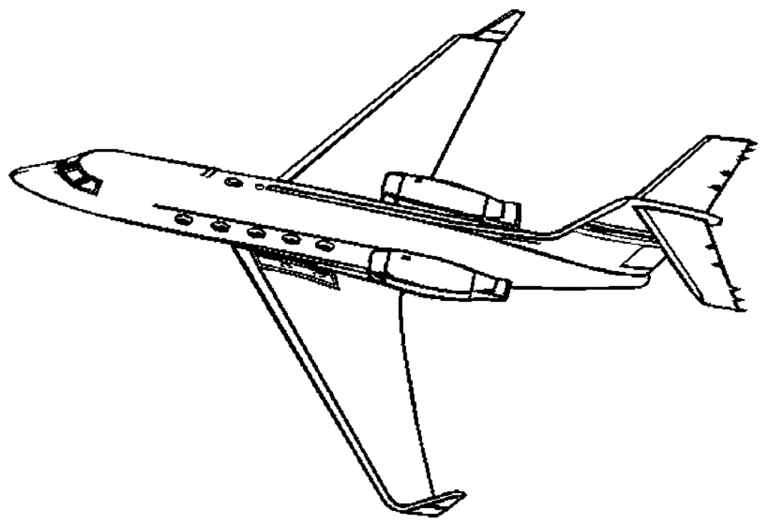 Coloring Page Airplane