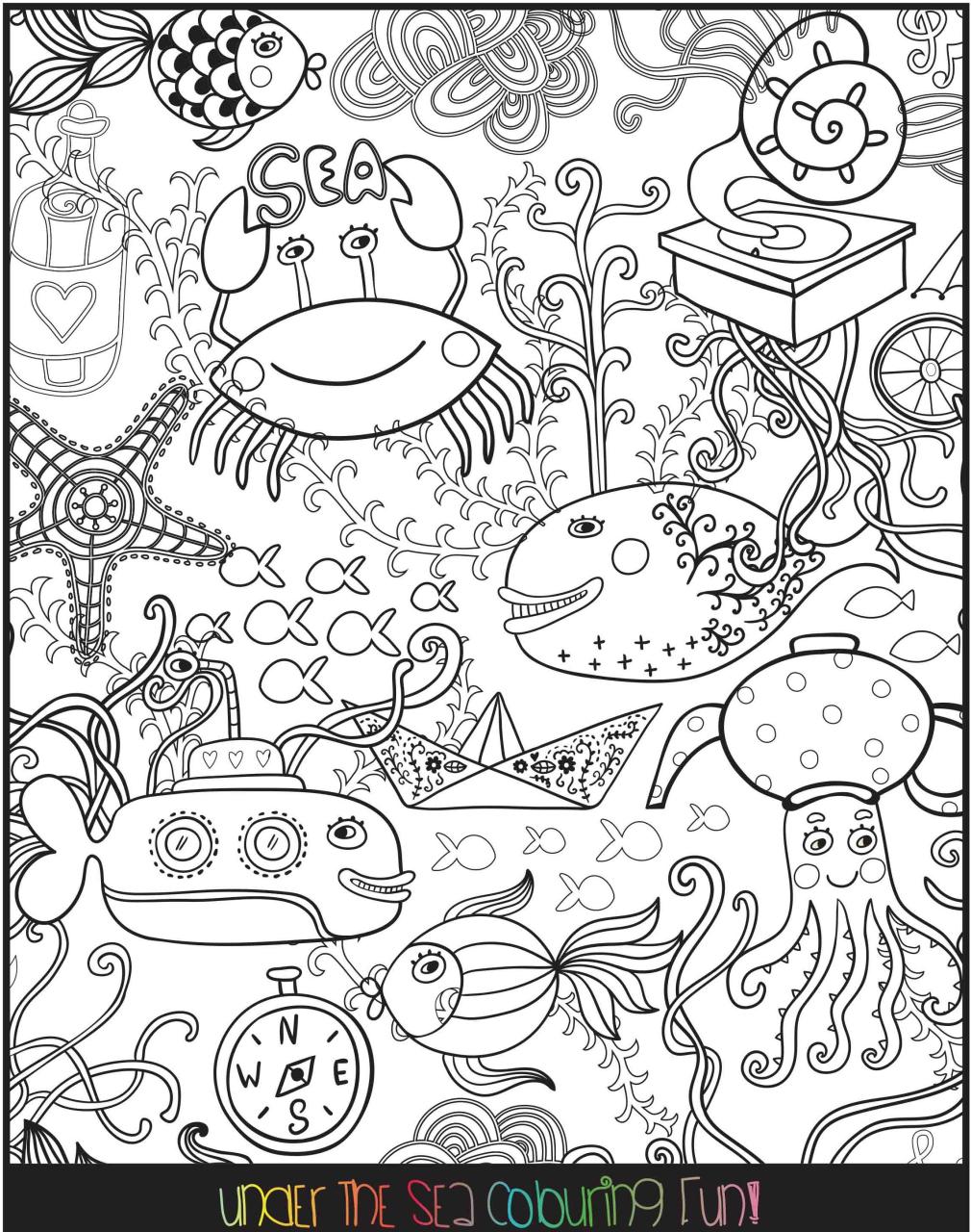 Coloring Pages Under The Sea