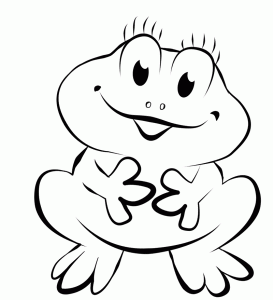Cute Frog Coloring Pages Free download on ClipArtMag