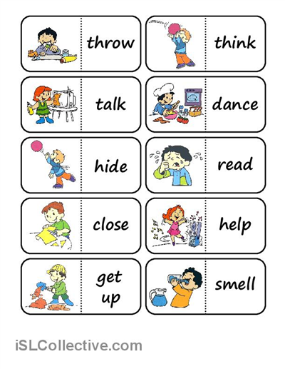 Printable Action Words Worksheet For Grade 1 Pdf